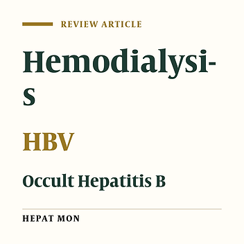 Occult Hepatitis B Infection in Chronic Hemodialysis Patients: Current Concepts and Strategy