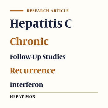 Predictors of Pegylated Interferon Alpha and Ribavirin Efficacy and Long-Term Assessment of Relapse in Patients With Chronic Hepatitis C: A One-Center Experience From China