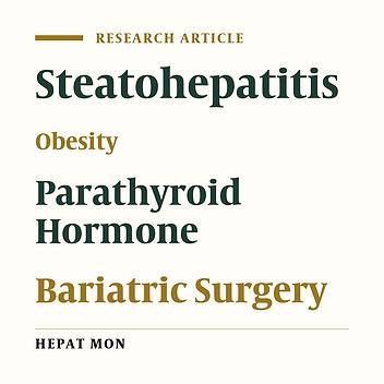 Parathyroid Hormone Levels May Predict Nonalcoholic Steatohepatitis in Morbidly Obese Patients