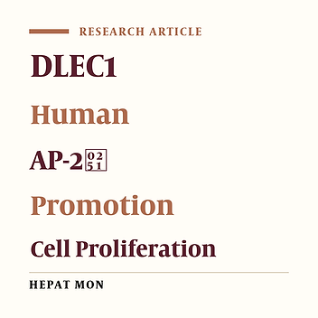 Tumor Suppressor DLEC1 can Stimulate the Proliferation of Cancer Cells When AP-2ɑ2 is Down-Regulated in HCT116