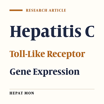 Relative Expression of Toll-Like Receptors 2 and 7 mRNA in Peripheral Blood of Patients With Hepatitis C