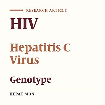 Epidemiological Distribution and Genotype Characterization of the Hepatitis C Virus Among HIV Patients in Kashan, Iran