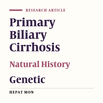 Clinical Course and Genetic Susceptibility of Primary Biliary Cirrhosis: Analysis of a Prospective Cohort