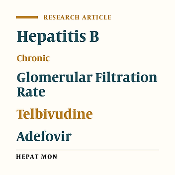 Estimated Glomerular Filtration Rate Increases in Chronic Hepatitis B Patients Treated With Telbivudine Monotherapy and Combination Treatment