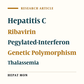 The Role of Polymorphisms Near the IL28B Gene on Response to Peg-Interferon and Ribavirin in Thalassemic Patients With Hepatitis C