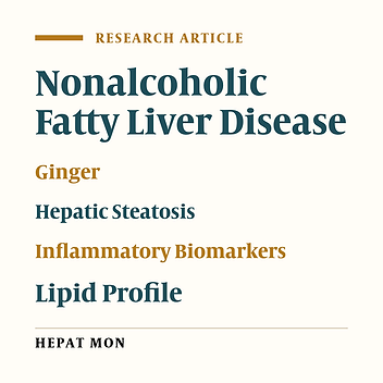 Ginger Supplementation in Nonalcoholic Fatty Liver Disease: A Randomized, Double-Blind, Placebo-Controlled Pilot Study