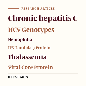 The Prevalence of Hepatitis C Virus Core Amino Acid 70 Substitution and Genotypes of Polymorphisms Near the IFNL3 Gene in Iranian Patients With Chronic Hepatitis C