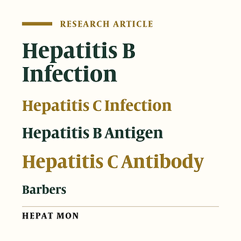 Analysis of Knowledge, Attitudes, and Prevalence of Hepatitis B and C Seromarkers Among Barbers in Tehran