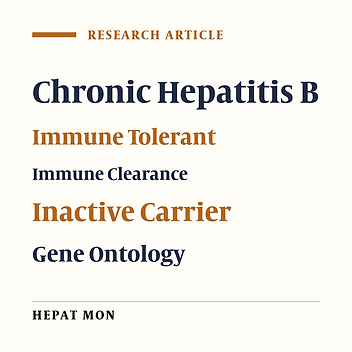 Integrated Analysis of Gene Expression Profiles Reveals Deregulation of the Immune Response Genes during Different Phases of Chronic Hepatitis B Infection