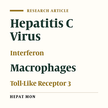HCV dsRNA-Activated Macrophages Inhibit HCV Replication in Hepatocytes
