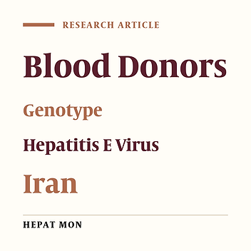 Detection of Hepatitis E Virus Genotype 1 Among Blood Donors From Southwest of Iran