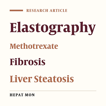 Transient Elastography in Methotrexate Administered Patients