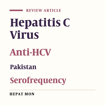 Hepatitis C in Pakistan: A Review of Available Data