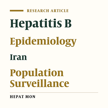 Hepatitis B Markers in Isfahan, Central Iran: A Population-Based Study