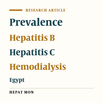 Prevalence of Occult Hepatitis B Virus Infection in Hemodialysis Patients From Egypt With or Without Hepatitis C Virus Infection