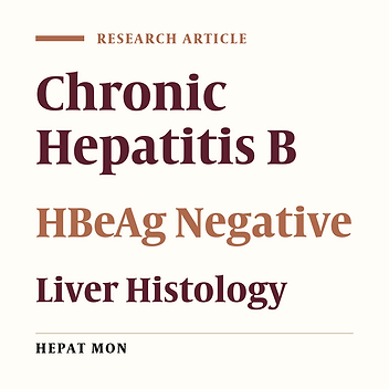 Cover image of the article: Liver Histopathological Features of HBeAg-Negative Chronic Hepatitis B in Young Bangladeshis