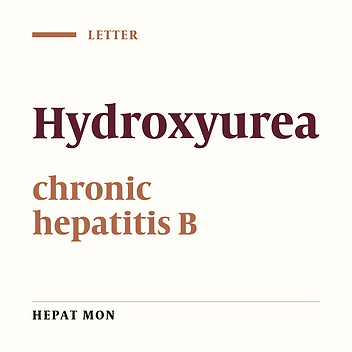 Hydroxyurea: A useful adjunct to the standard antiviral therapy in chronic hepatitis B