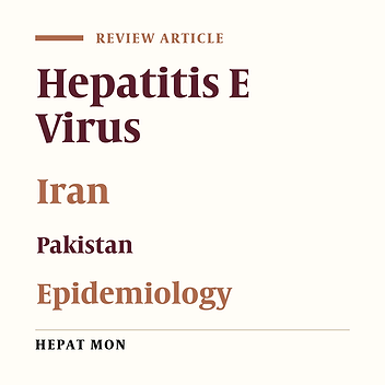 Epidemiology of Hepatitis E in Iran and Pakistan
