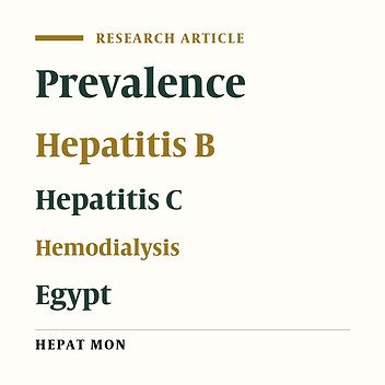 Prevalence of Occult Hepatitis B Virus Infection in Hemodialysis Patients From Egypt With or Without Hepatitis C Virus Infection