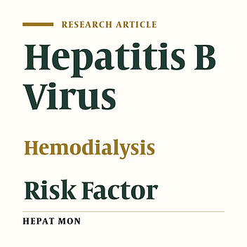 Hepatitis B Infection in Hemodialysis Patients in Tehran Province, Iran