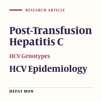 Epidemiology of Chronic Hepatitis C Virus Infection in High Risk Groups