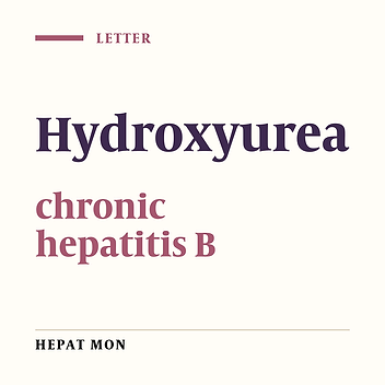 Hydroxyurea: A useful adjunct to the standard antiviral therapy in chronic hepatitis B