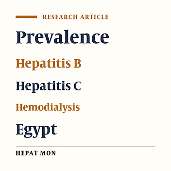 Prevalence of Occult Hepatitis B Virus Infection in Hemodialysis Patients From Egypt With or Without Hepatitis C Virus Infection