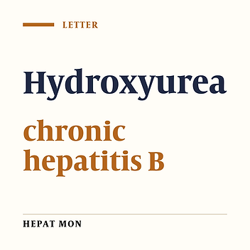 Hydroxyurea: A useful adjunct to the standard antiviral therapy in chronic hepatitis B