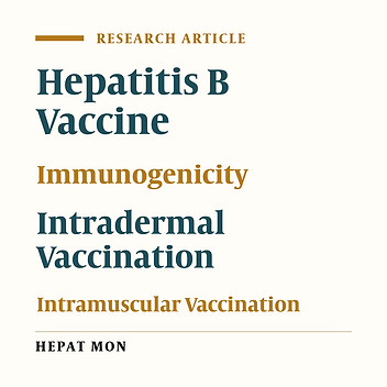 Comparison of Immunogenicity of Low-Dose Intradermal Hepatitis B Vaccine with the Standard-Dose Intramuscular Vaccination in Young Healthy Iranian Adults