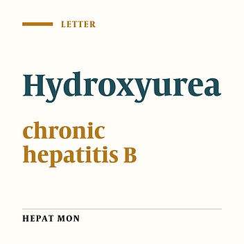 Hydroxyurea: A useful adjunct to the standard antiviral therapy in chronic hepatitis B