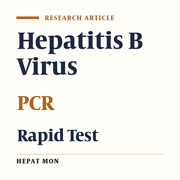 Comparative Evaluation of Immunochromatographic Rapid Diagnostic Tests (Strip and Device) and PCR Methods for Detection of Human Hepatitis B Surface Antigens