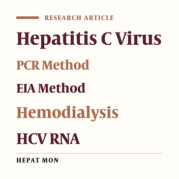Evaluation of Diagnostic Value of Elisa Method (EIA) and PCR in Diagnosis of Hepatitis C Virus In Hemodialysis Patients