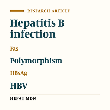 Polymorphisms within Fas gene are not associated with occult hepatitis B virus infection