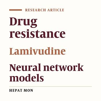 Prediction of hepatitis B virus lamivudine resistance based on YMDD sequence data using an artificial neural network model