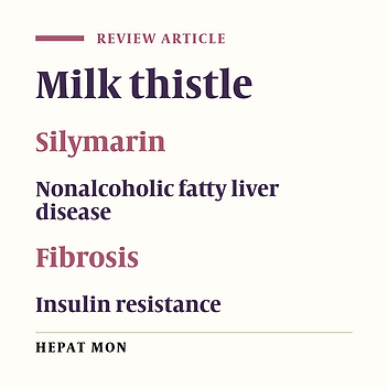 Milk thistle for treatment of nonalcoholic fatty liver disease