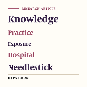 Percutaneous exposure incidents in nurses: Knowledge, practice and exposure to hepatitis B infection