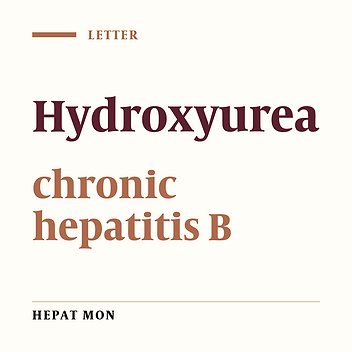 Hydroxyurea: A useful adjunct to the standard antiviral therapy in chronic hepatitis B