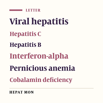 Pernicious anemia in case of chronic viral hepatitis infection