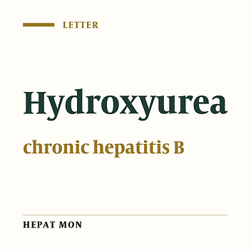 Hydroxyurea: A useful adjunct to the standard antiviral therapy in chronic hepatitis B