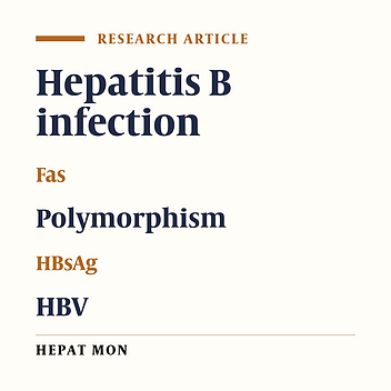 Polymorphisms within Fas gene are not associated with occult hepatitis B virus infection