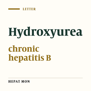 Hydroxyurea: A useful adjunct to the standard antiviral therapy in chronic hepatitis B