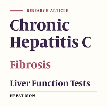 Cover image of the article: A Comparative Study of Non-Invasive Methods for Fibrosis Assessment in Chronic HCV Infection