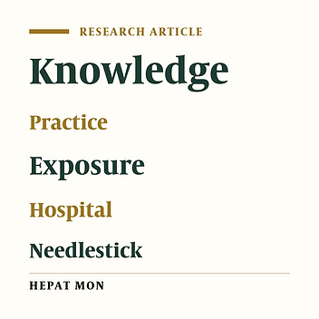Percutaneous exposure incidents in nurses: Knowledge, practice and exposure to hepatitis B infection