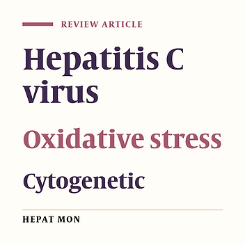 Cytogenetic methods for detection of oxidative stress and evaluation of antioxidant therapy in hepatitis C infection