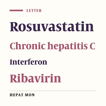 Rosuvastatin and chronic hepatitis C