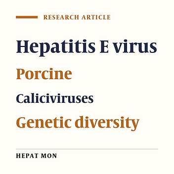 Prevalence of hepatitis E virus and porcine caliciviruses in pig farms of Guizhou province, China
