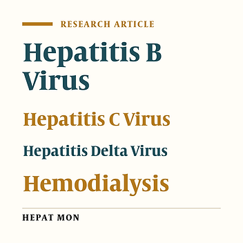 Seroprevalence of Hepatitis Viruses B, C, D and HIV Infection Among Hemodialysis Patients in Kerman Province, South-East Iran