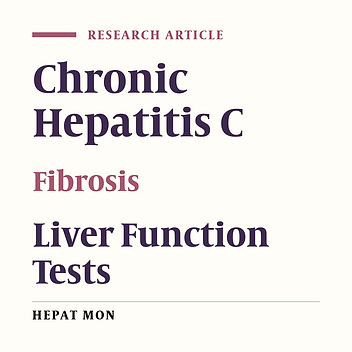 Cover image of the article: A Comparative Study of Non-Invasive Methods for Fibrosis Assessment in Chronic HCV Infection