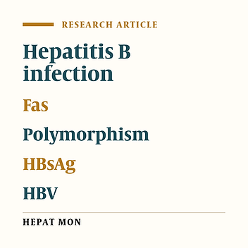 Cover image of the article: Polymorphisms within Fas gene are not associated with occult hepatitis B virus infection
