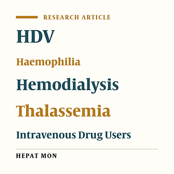 A Study of HDV in HBsAg Positive Patients in Tabriz, Northwestern Iran
